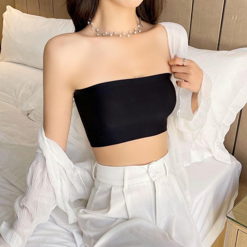 Bralette Triangle Set - Uma peça sexy tubo topos feminino