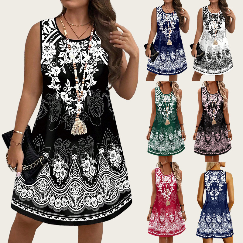 Romper Floral Print - Vestidos Vintage Estilo Étnico 2026 Vestidos