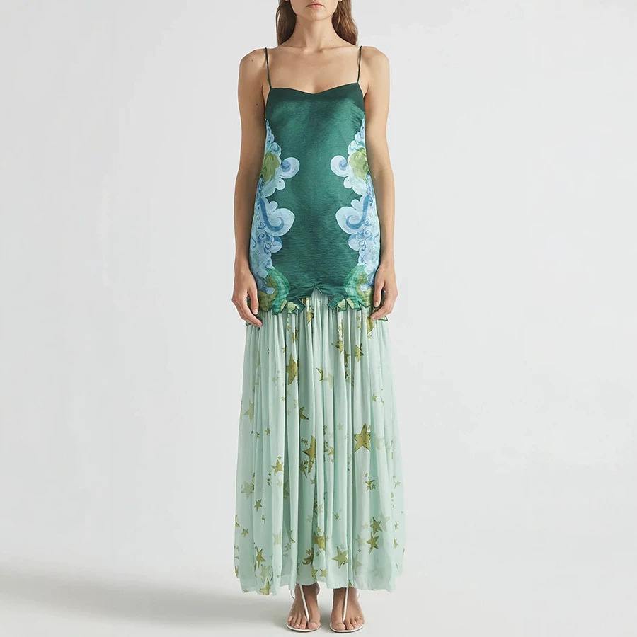 Midi Skirt Floral - Conjunto Feminino Shpmishal de 2 Peças: