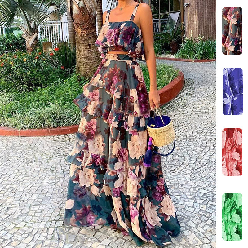Conjuntos Femininos de Duas Pe - Romper Floral Print avaliação e preço