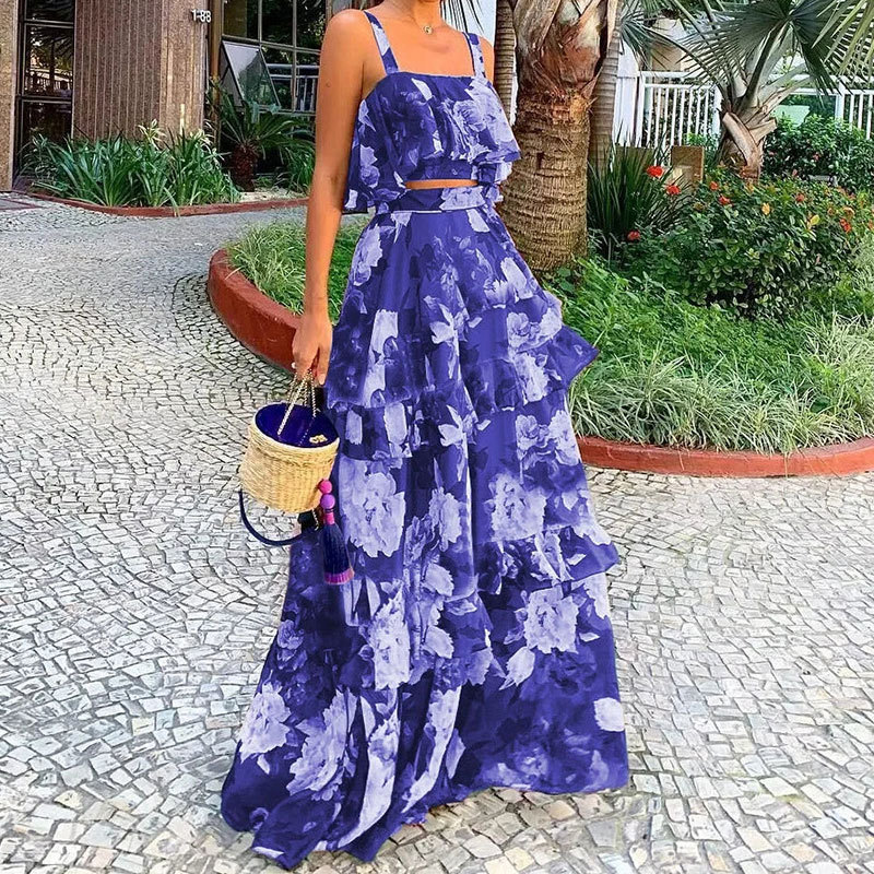 Conjuntos Femininos de Duas Pe - Romper Floral Print avaliação e preço