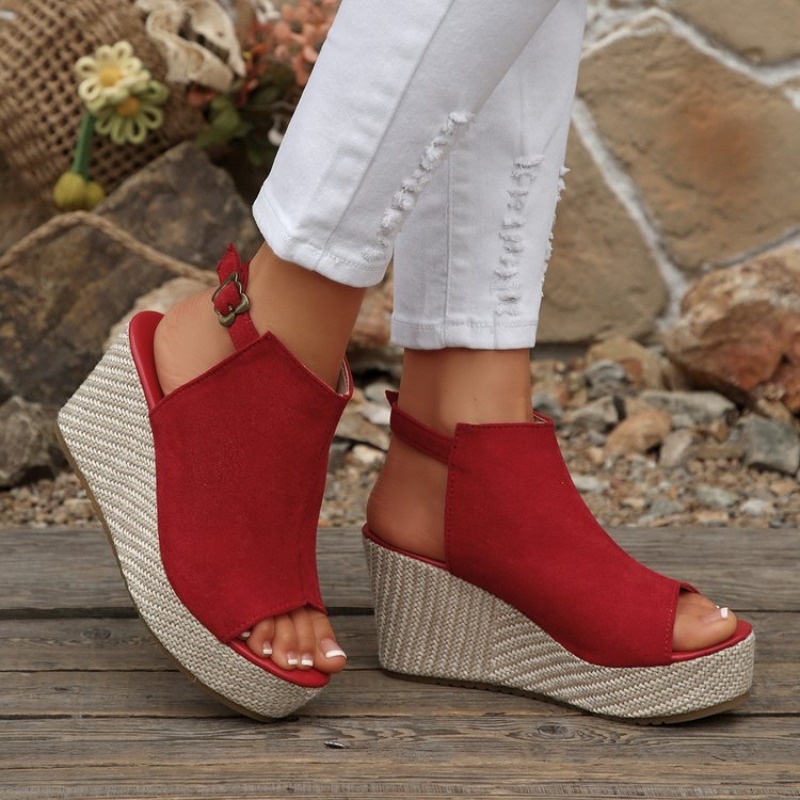 Sandálias Femininas de Verão c - Wedge Espadrille Women avaliação e preço