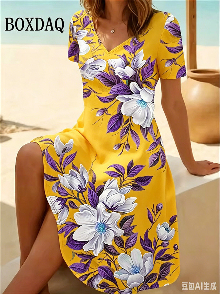 Vestidos Femininos Plus Size 6 - Romper Floral Print avaliação e preço