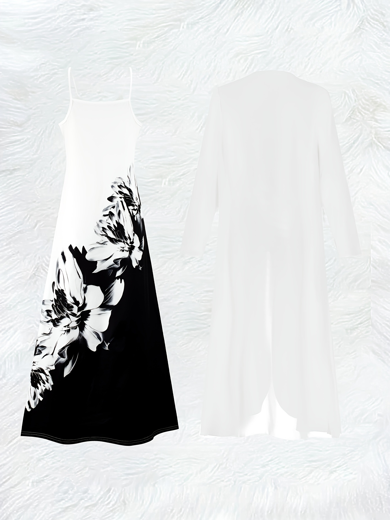Conjunto de Vestido Casual Pre - Midi Skirt Floral avaliação e preço