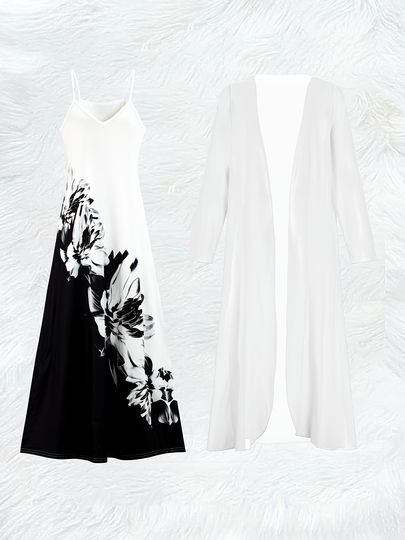 Conjunto de Vestido Casual Pre - Midi Skirt Floral avaliação e preço