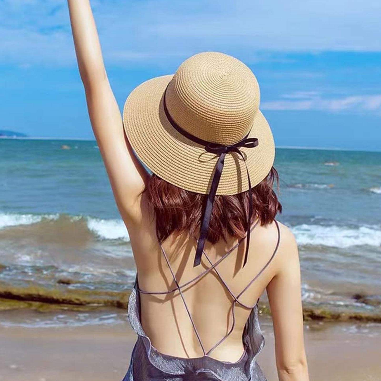 Verão chapéu de palha grande b - Hat Floppy Wide avaliação e preço