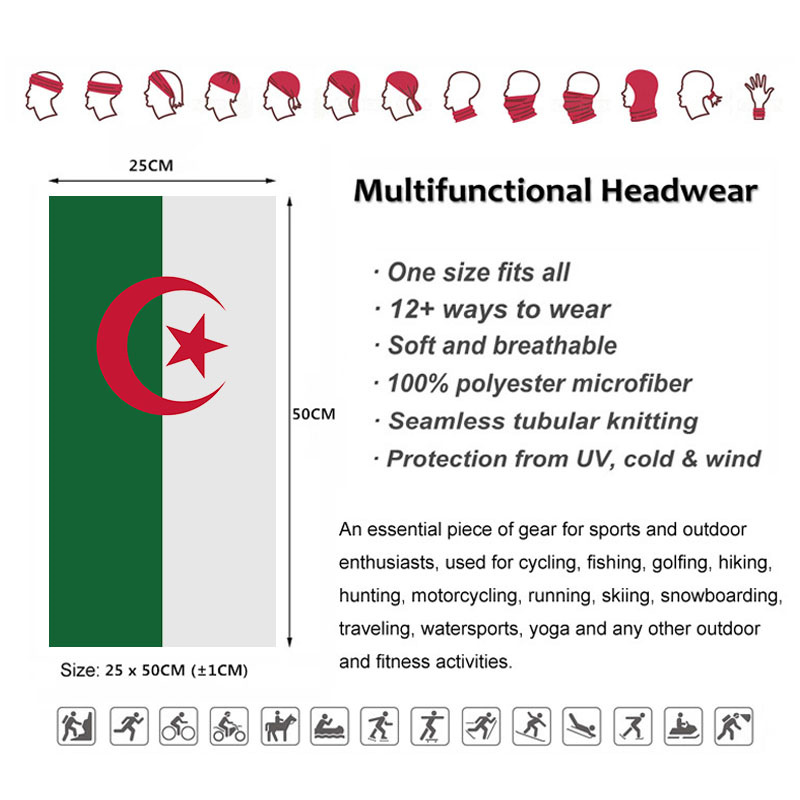 Bandeira da Argélia impressa b - Headband Summer Knit avaliação e preço