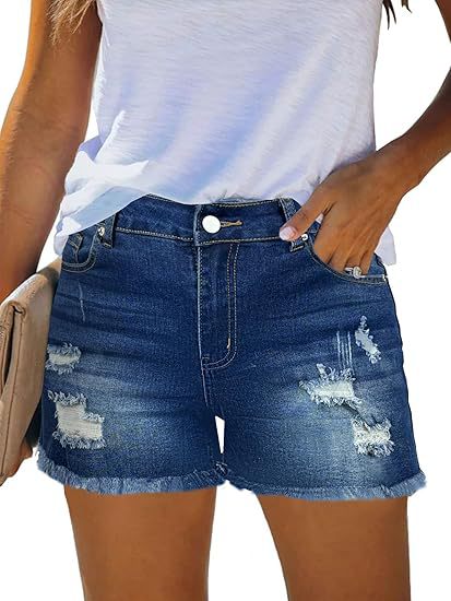 Shorts Jeans Vintage Casuais d - Shorts Denim Frayed avaliação e preço