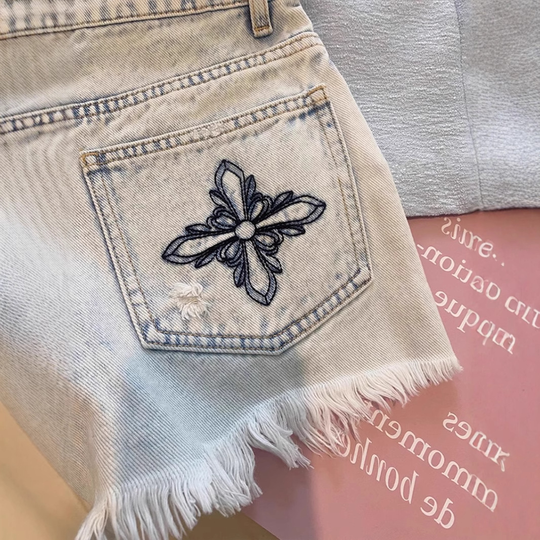 Shorts Jeans Feminino 2026 Ver - Shorts Denim Frayed avaliação e preço