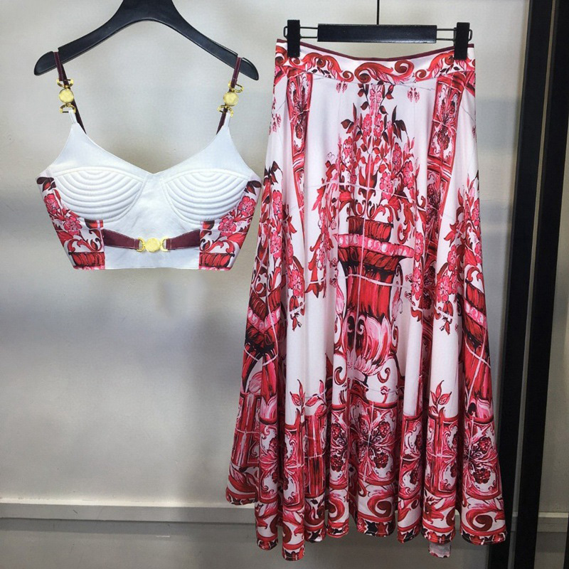 Conjunto de 2 peças de porcela - Romper Floral Print avaliação e preço
