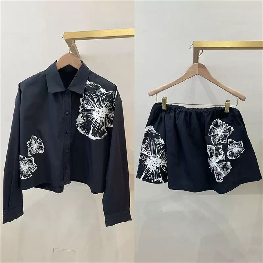 Conjunto romântico de camisa b - Romper Floral Print avaliação e preço