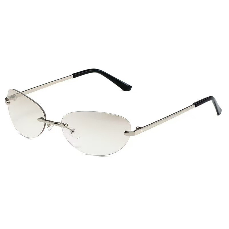 Óculos de Sol Ovais Sem Armaçã - Sunglasses Cat Eye avaliação e preço