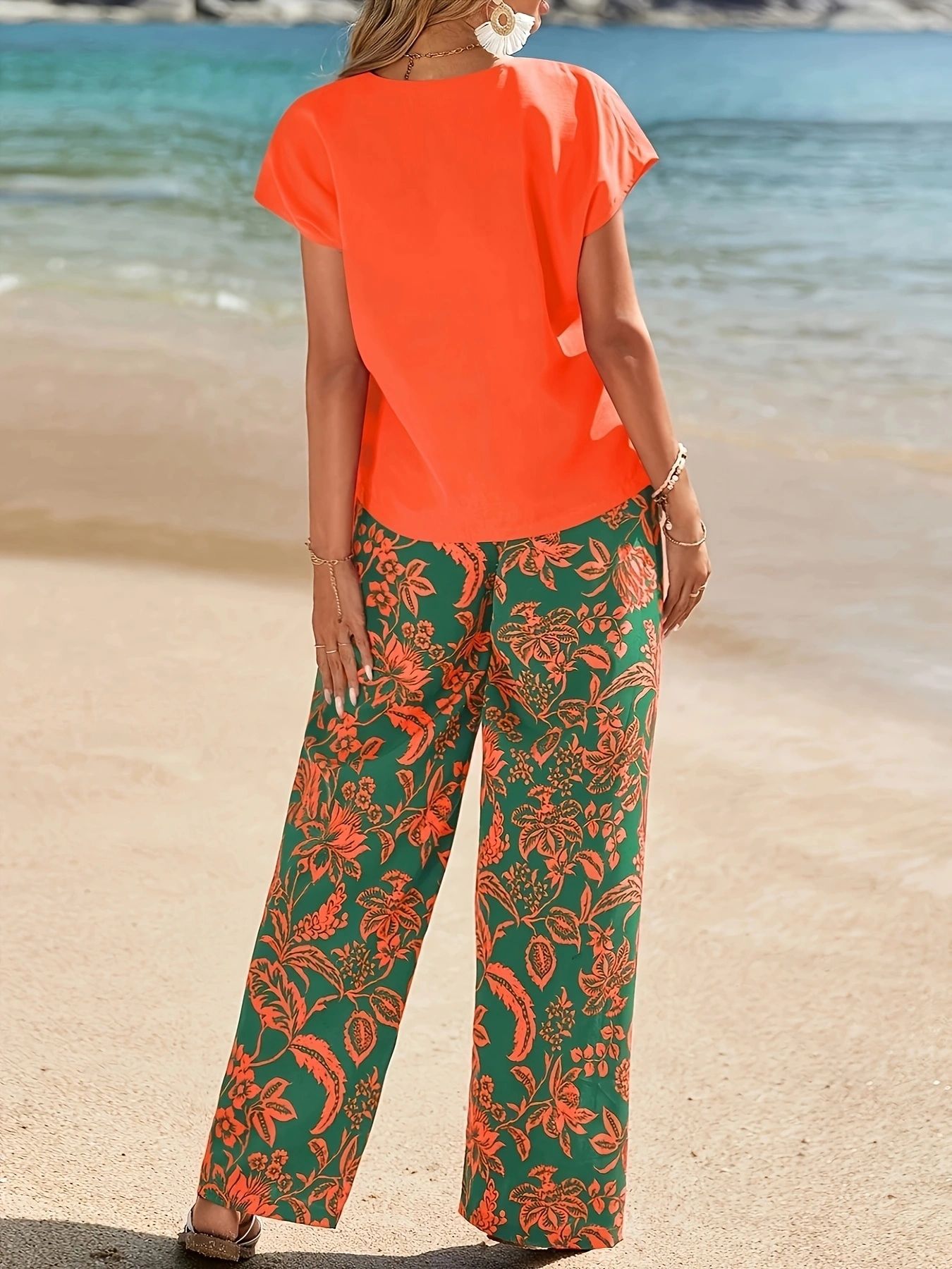 Conjunto Feminino de Verão 202 - Romper Floral Print avaliação e preço